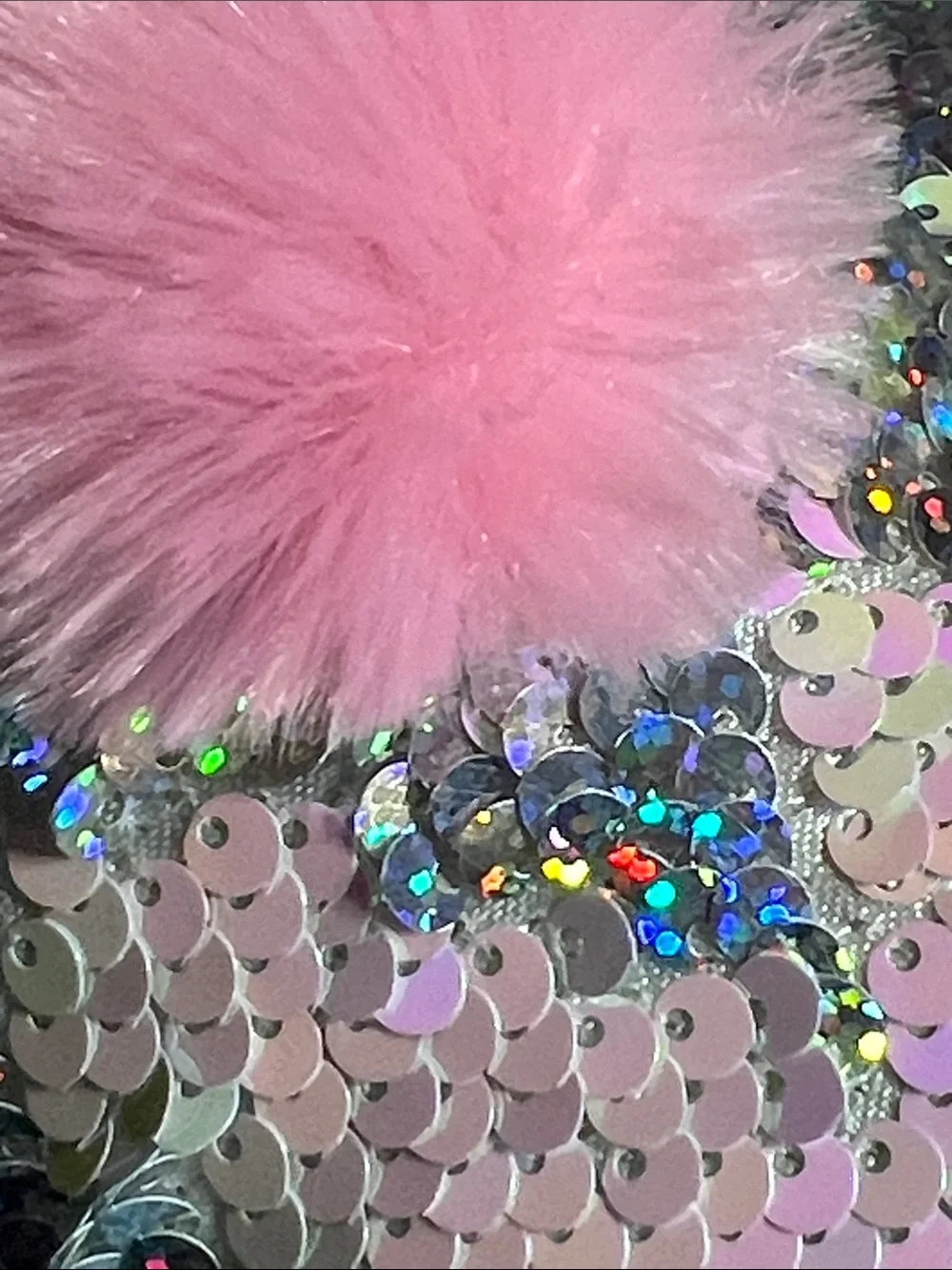 P.S. Aeropostale Kids Sequin Pom-Pom Boots - Pink Multicolor L M